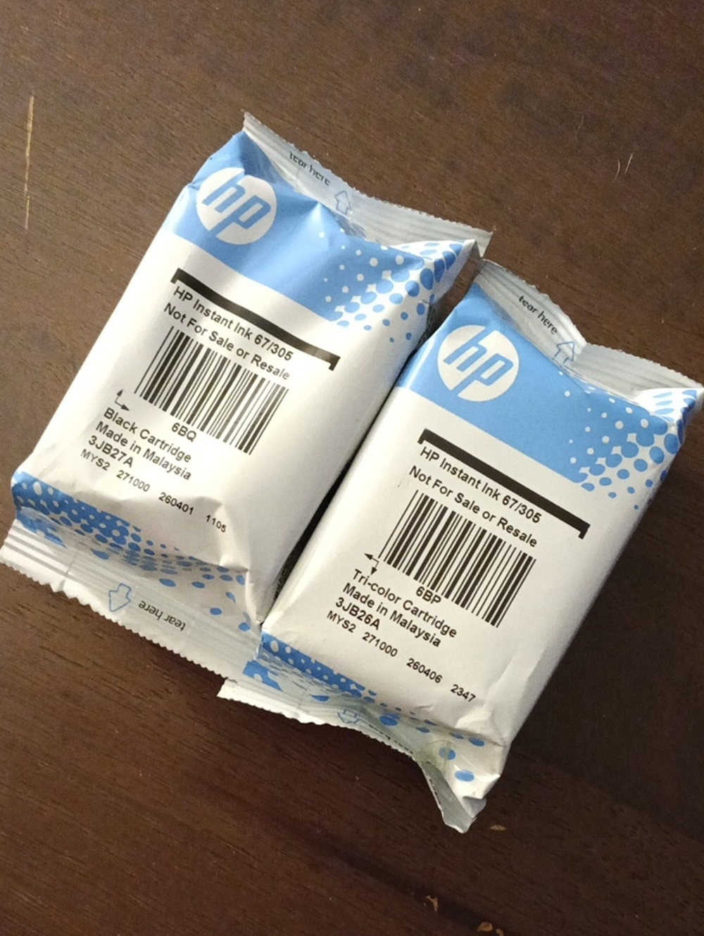 HP Instant Tri Color And Black Ink Set